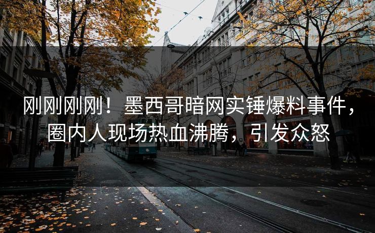 刚刚刚刚！墨西哥暗网实锤爆料事件，圈内人现场热血沸腾，引发众怒