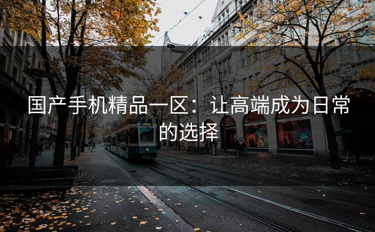 国产手机精品一区：让高端成为日常的选择
