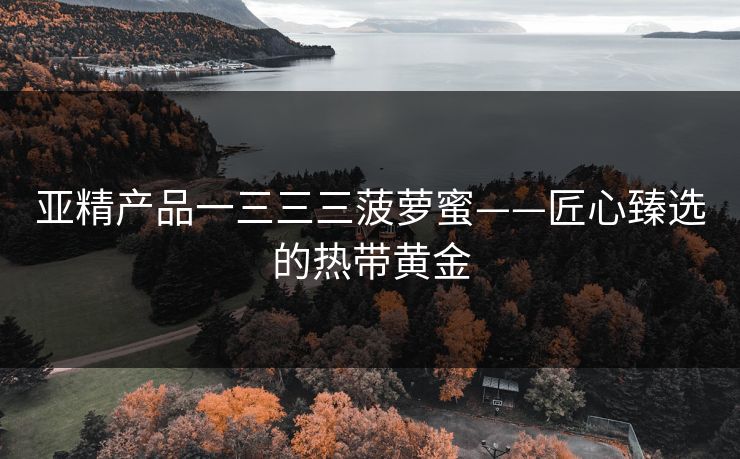 亚精产品一三三三菠萝蜜——匠心臻选的热带黄金